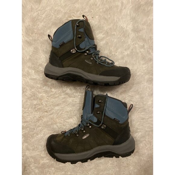 KEEN Revel 4 Mid Height Polar Magnet/North Atlantic Snow Boots 10 W - Picture 8 of 14